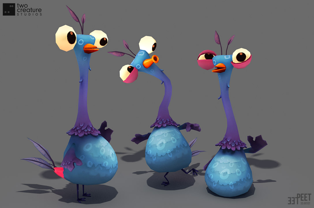 Cuckoo - Low Poly Character for Two Creature Studios